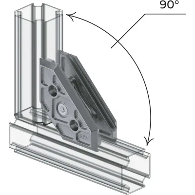 Угловой элемент RIVO SYSTEMS 180/90/45 RIVO Fix 100002