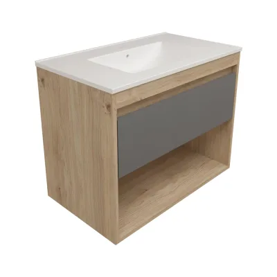 Фасад для тумбы в ванную Teymi 80 см Vitra цвет графит T60415 ЦБ-00272681
