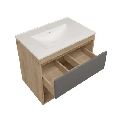 Фасад для тумбы в ванную Teymi 70 см Vitra цвет графит T60411 ЦБ-00272673