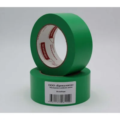 Малярная лента для наружных работ Brandtape 38х25 стойкая к УФ до 7 дней 120 зеленая (упаковка 2 шт.) 4631178306647