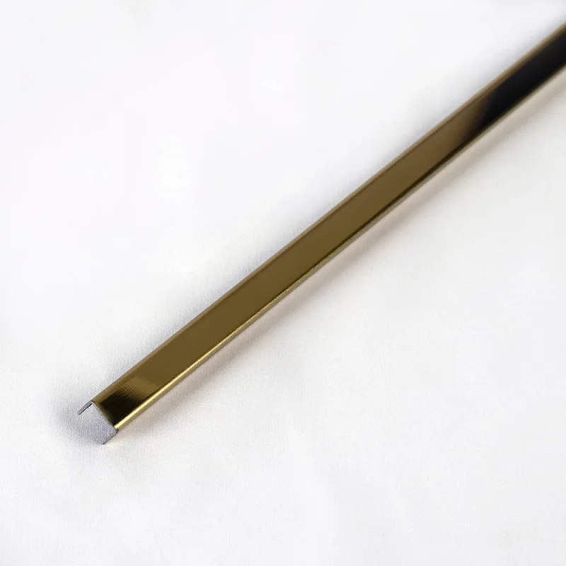 П-профиль Forming U1 10х10х10 нержавеющая сталь AISI430, 0,8мм, Gold Mirror, длина 2500 997_2500