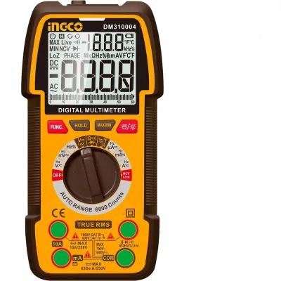 Мультиметр цифровой INGCO 1000В INDUSTRIAL DM310004