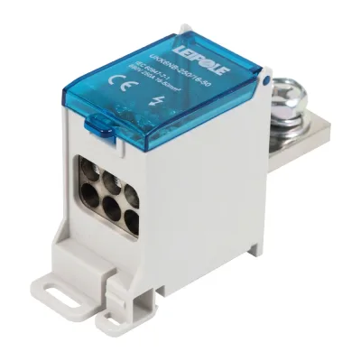 Распределительный блок (коробка) Leipole 250А, 690В, на DIN-рейку UKK6NB-250/16-50/6x16 5012.101
