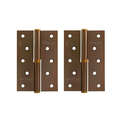 Врезные петли НОРА-М 750-5" ECO правые 120x80x2,5 матовый кофе, 2 шт. 18709