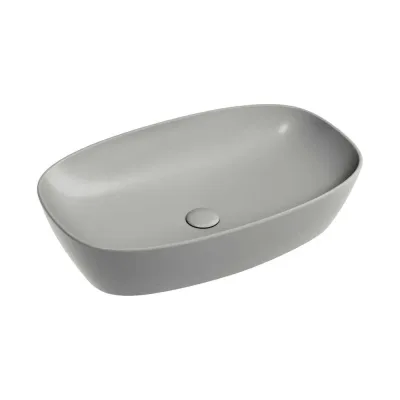 Умывальник-чаша накладная Ceramicanova Element овальная, цвет антрацит матовый, 600х380х138 мм CN6049MH