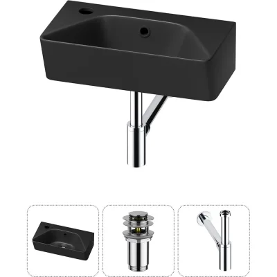 Комплект 3 в 1 Wellsee Bathroom Sink накладная/подвесная раковина 40x22 см, состоит 20216460R