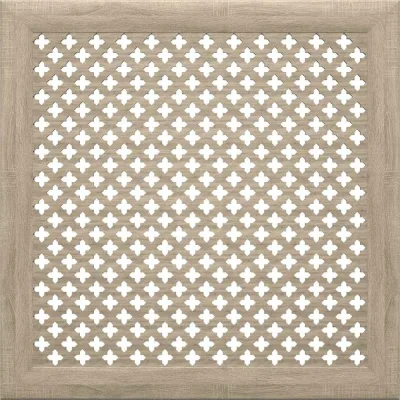 Экран на батарею отопления STELLA МДФ 60x60 см., Готико дуб винтаж ЦБ-00002240