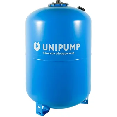 Гидроаккумулятор вертикальный UNIPUMP ГВ 80НВ (фланец нерж., верхнее подкл., БЭЗ) 54224