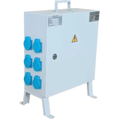 Щит механизации SYSTEM POWER РУСП-63A-6х1P+N+PE 16А, 1х3P+N+PE 16А, 1х3P+N+PE 32А IP44 SP02-063611