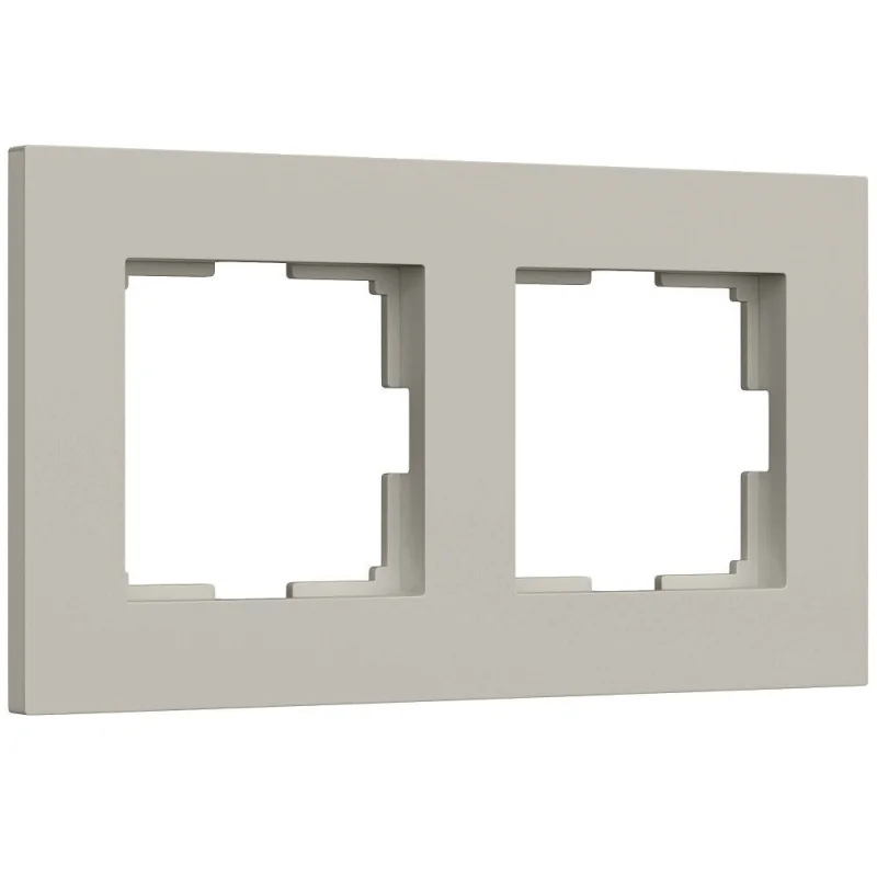 Рамка Werkel Slab двухместная дымчатая софт (a071621)