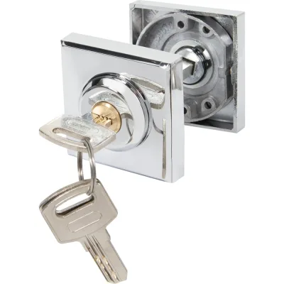 Ручка поворотная с фиксацией ключом AJAX BK6.FIX.JK CP-8 хром 49805