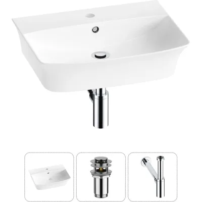 Комплект Wellsee 3 в 1 Lavinia Boho Bathroom Sink накладная/подвесная раковина 55x42 см 20216781R