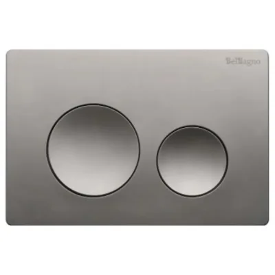 Кнопка смыва BelBagno оружейная сталь BB-03C-GM