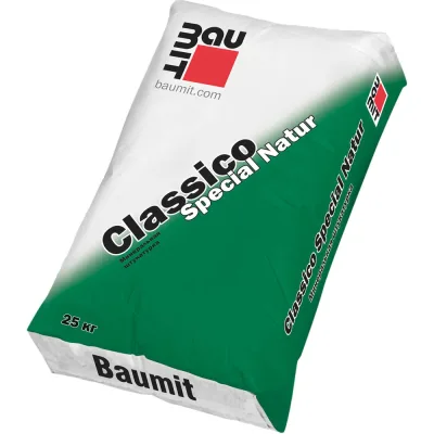Минеральная декоративная штукатурка Baumit Classico Special Natur, 1К, 25 кг Classico Special Natur, 1К, 25 кг (1441)
