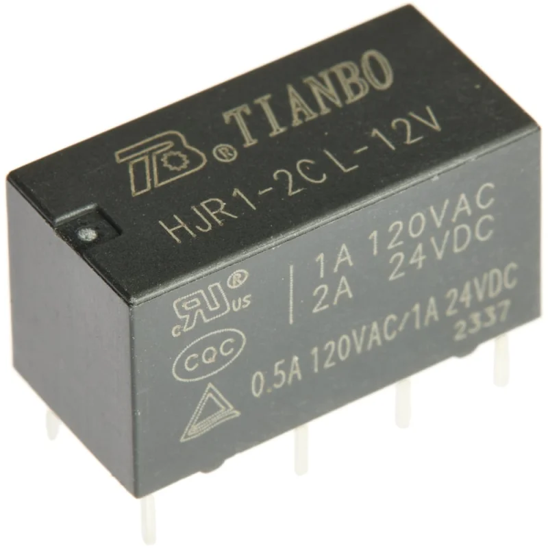 Реле электромагнитное Tianbo RELAY (20 шт/упак) HJR1-2C-L-12VDC 1694