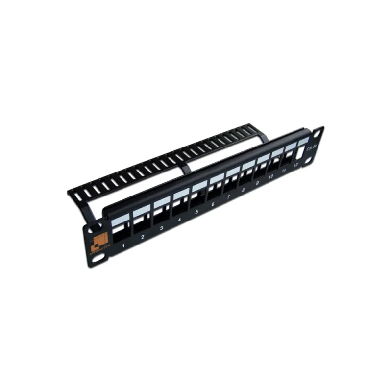 Наборная патч-панель LANMASTER 10, неэкранированная, 12 портов, 1U, LAN-PP12OK-UTP/10