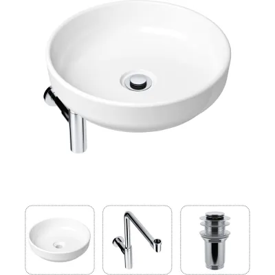 Накладная раковина для ванной Lavinia Boho Bathroom Sink Slim в комплекте 3 в 1 21520207