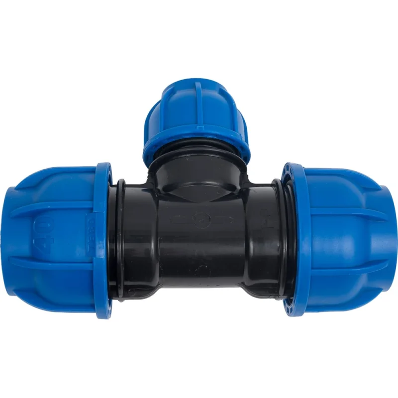 Компрессионный переходной тройник TEBO ПНД 40x25x40 T-ПНД.Тр.0.40-25-40.CN