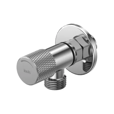 Угловой кран IDDIS с отражателем, 1/2; 1/2, кран-букса, латунь, хром 910B0A6C2SBZ