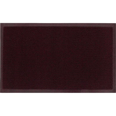 Напольный коврик ComeForte Mesh Mat 40x60 см красно-черный MM-01