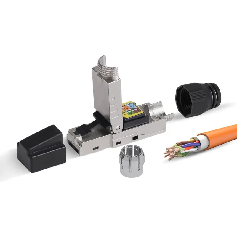 Коннектор полевой многоразовый самозажимной Retic RJ-45 (8P8C) cat. 6a, экранированный CN-TL-8P8C-C6A-SH-RTC