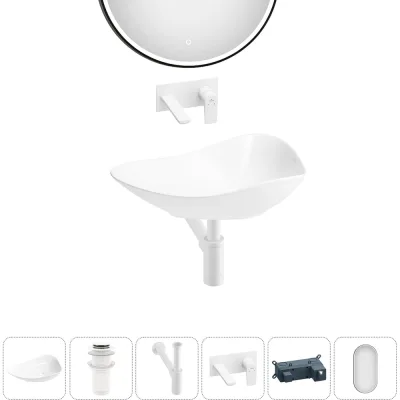 Набор Wellsee 5 в 1 Nexus Flex накладная раковина 60x42 см 32340300 20218646R