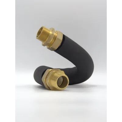 Гибкая подводка в изоляции с муфтами 1 дюйма Kofulso 60 см (НР-НР) - FNI BC/BC - 25/600