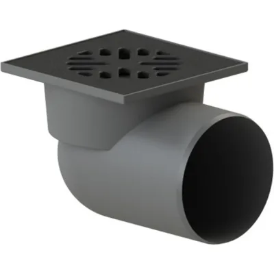 Трап Татполимер ПП 110 гориз. выпуск решетка чугун 150x150 ТП-105P 53881