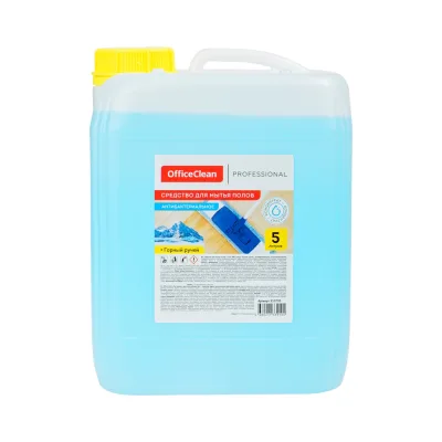 Антибактериальное средство для мытья полов и стен OfficeClean Горный ручей концентрат, 5 л 310793