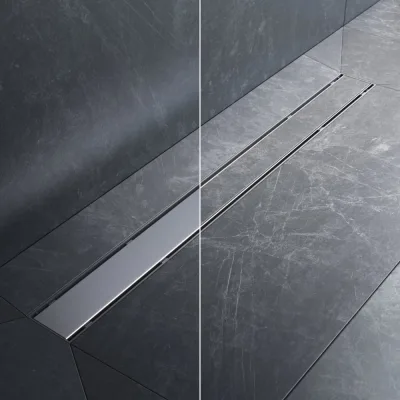 Линейный трап для душа AM.PM PrimeFlow универсальный затвор Tile 80см цвет сталь мат W02SC-U11-080-04SB