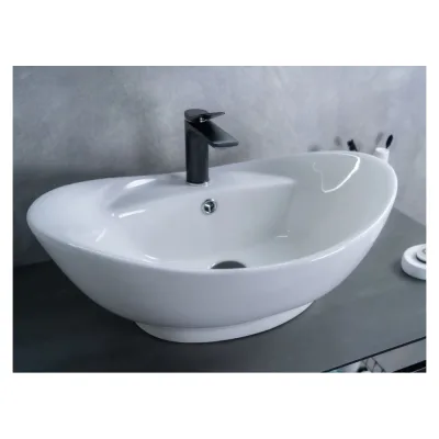 Раковина накладная Gid N9018 белая 59x39x21 51107