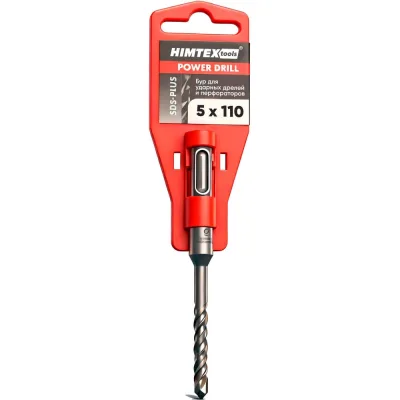 Бур для ударных дрелей и перфораторов HIMTEX SDS-PLUS (2 резца) tools 5х110 5110SPLUS2C