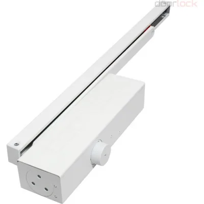 Доводчик Doorlock DL345S/N BC DA HO EN1-4 со скользящей тягой белый, с регулируемыми функциями тормоза открывания и задержки закрывания 75583