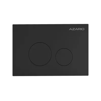 Клавиша смыва Azario AZ-SS-002-B Нью-ТС из нержавеющей стали, круглая, черная матовая, 245×162,5×30,4 мм, для инсталляций AZ-G12 и AZ-TS006T 00098423