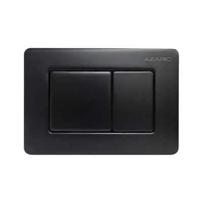 Клавиша смыва Azario AZ-SS-003-B Нью-ТС из нержавеющей стали, квадратная, черная матовая, 242×165×29,8 мм, для инсталляций AZ-G12 и AZ-TS006T 00098427