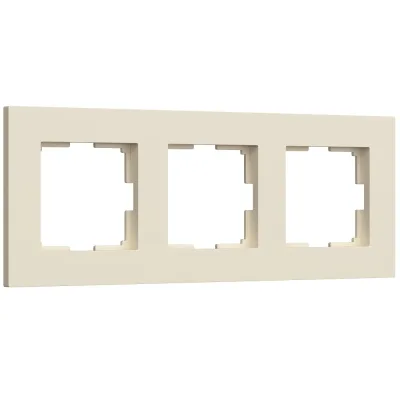 Рамка Werkel Slab трехместная айвори софт (a062808)