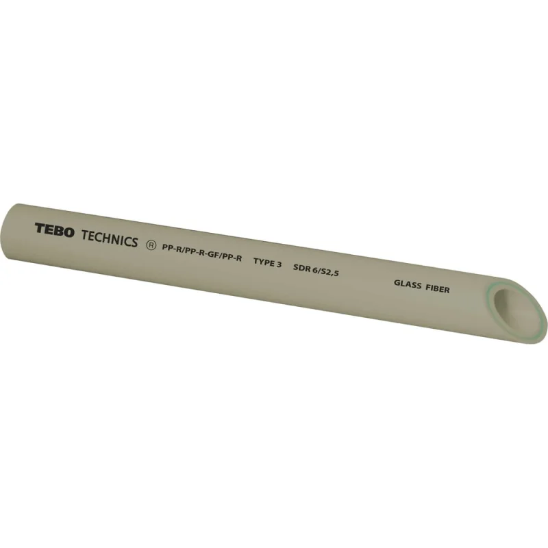 Π’ΡΡΠ±Π° TEBO PPR 32x5,4ΠΌΠΌ SDR6 Π°ΡΠΌΠΈΡΠΎΠ²Π°Π½Π½Π°Ρ ΡΡΠ΅ΠΊΠ»ΠΎΠ²ΠΎΠ»ΠΎΠΊΠ½ΠΎΠΌ 4ΠΌ ΡΠ΅ΡΡΠΉ 031010404