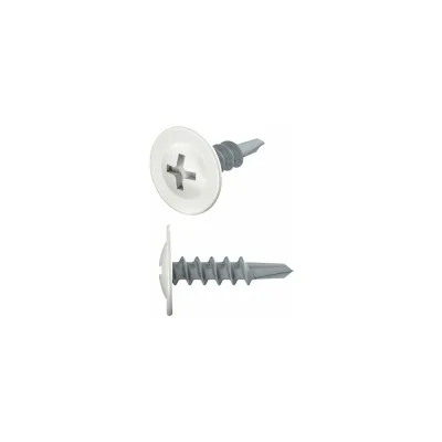 Саморез с прессшайбой STARFIX 4,2x16 мм, цинк, со сверлом, RAL 9003, 50 шт. SMZ1-55674-50