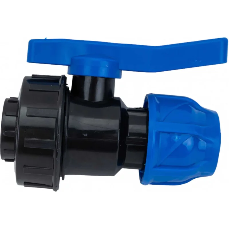 Кран шаровой компрессионный TEBO ПНД 20x1/2" вн. резьба T-ПНД.Кш.4.20-12.CN