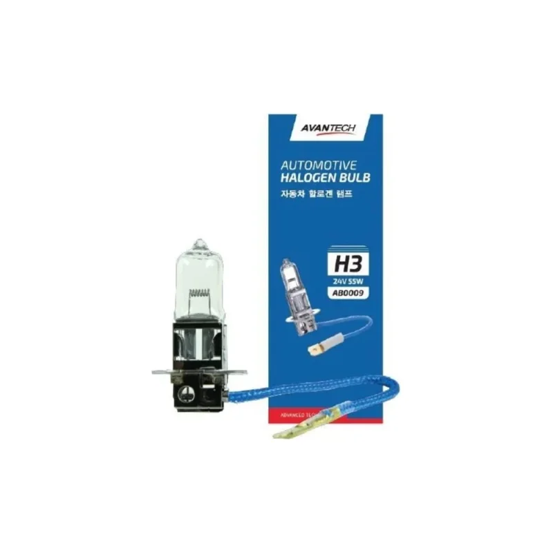 Лампа головного света AVANTECH H3 24V 55W арт. AB0009 131278