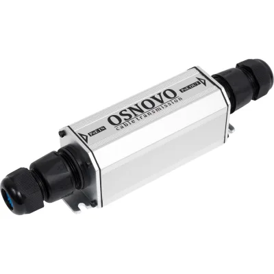 Уличный PoE удлинитель OSNOVO E-PoE/1GW 10/100/1000M Gigabit Ethernet до 500м (до 22W). sct0943