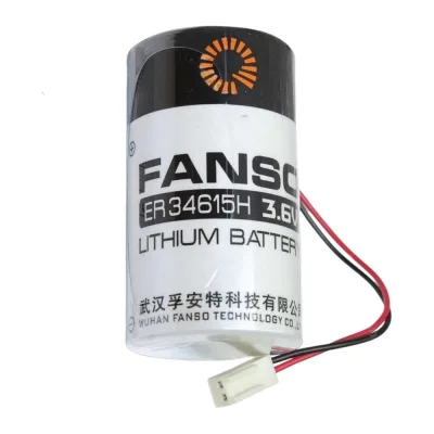 Литиевая батарейка FANSO ER34615H-LD/-JST-2510 2 шт для приборов, счетчиков, автомобилей и GPS, тип D с проводами и коннектором JST-2510, Li-SOCl2 6799634