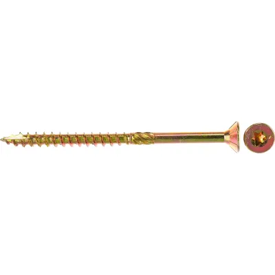 Конструкционный шуруп ЕВРОПАРТНЕР для дерева с фрезой потай ж/п Torx 30, 6.0х90 5шт T2 0061 7