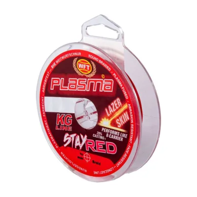 Плетеная леска WFT KG PLASMA LAZER SKIN Stay Red 150/014 1D-C-653-014