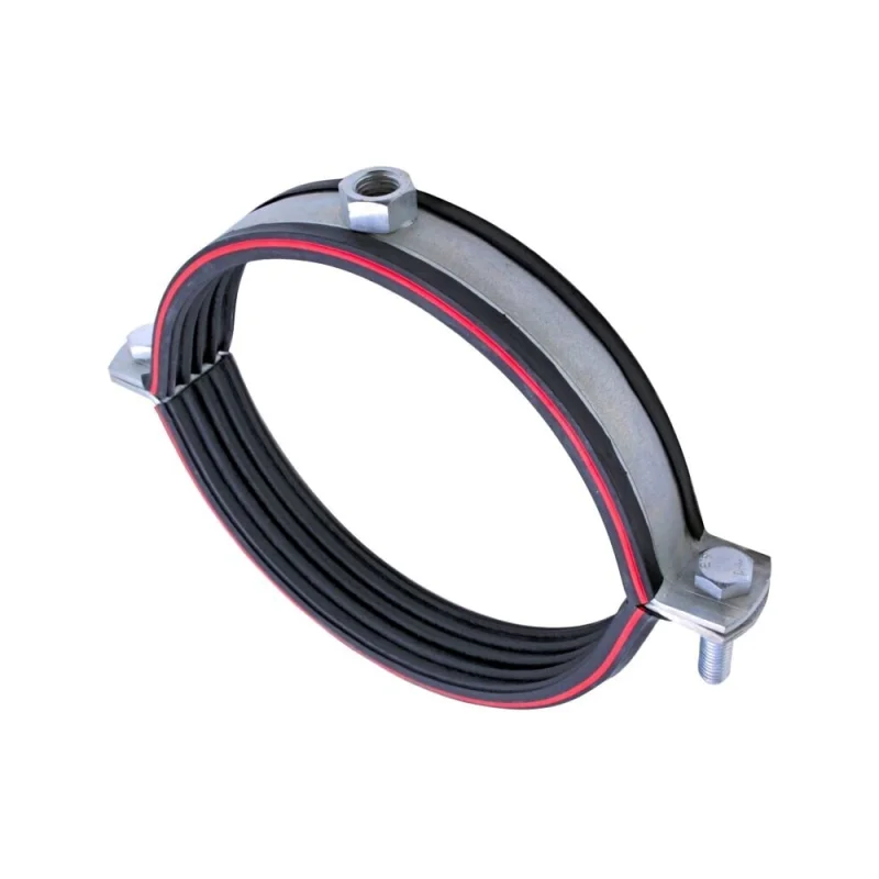 Хомут трубный STALMAX LCP-HS 162-170 (6) для сверхвысоких нагрузок (4,0х40) с виброгасителем и гайкой М16 (арт. 12231) оцинкованная сталь (уп. 15 шт) 12231-023