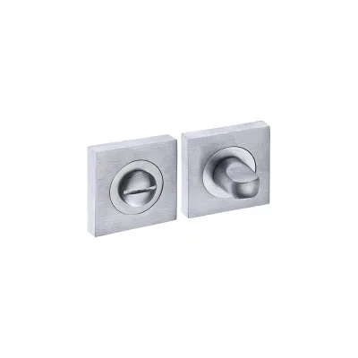 Поворотная кнопка DOORLOCK DL M08/SY SCB матированный хром, квадратная розетка, A=35-42мм, шток 5/8мм 73588