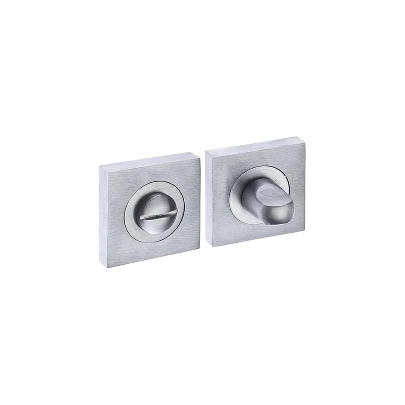 Поворотная кнопка DOORLOCK DL M08/SY SCB матированный хром, квадратная розетка, A=35-42мм, шток 5/8мм 73588