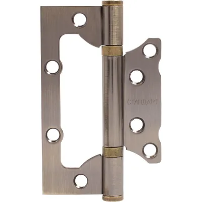 Петля накладная Стандарт без врезки, 100x63x2мм 2BB AB бронза, 1 шт. 11227