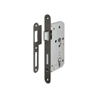 Врезной замок Hafele PC 55/20, черный 911.25.421