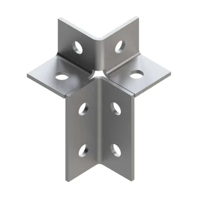 Соединитель 3D Termoclip угловой TAC 38-41 4F8 Hdg (12 шт/кор) 9254307-212